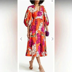 aje cloud burst midi dress Aje. Cloud Burst Midi Dress